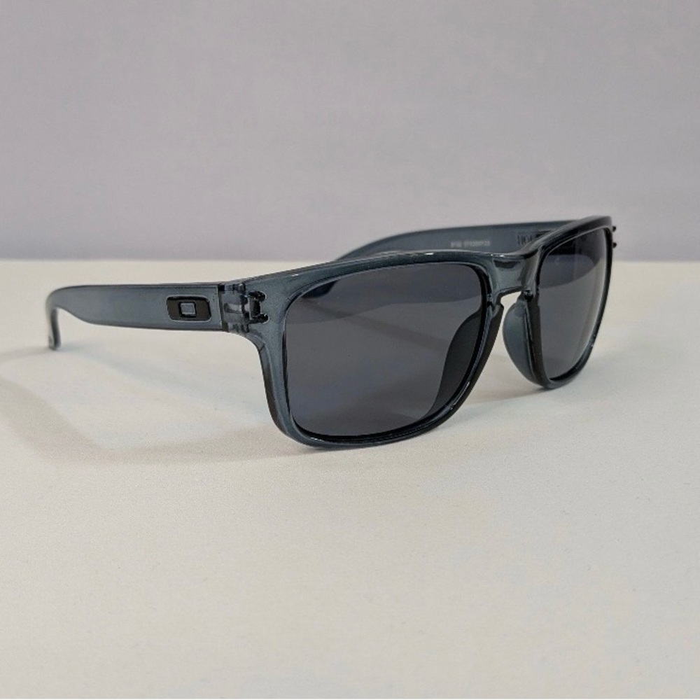 Oakley Gray Frame Black Lens Sunglasses